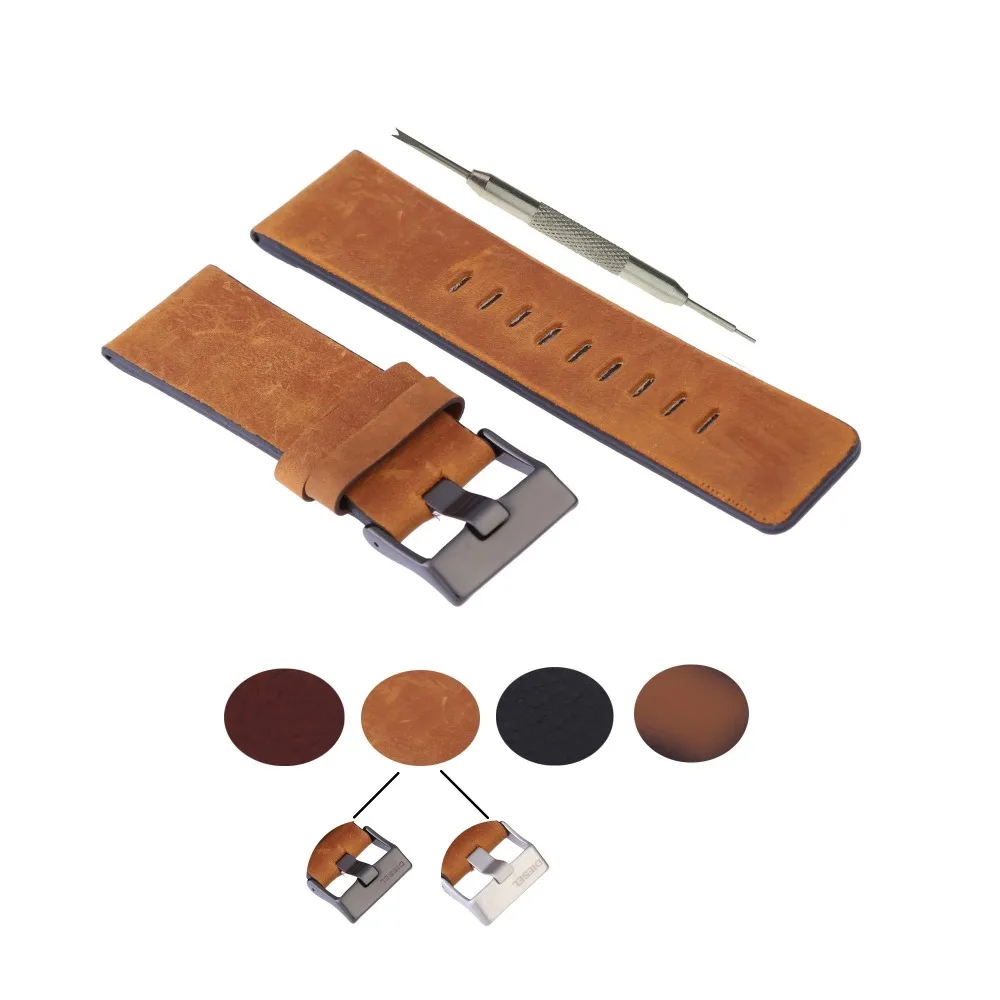 

Genuine Leather Strap + Gift Tool Fits For Diesel DZ 4393 DZ1183 DZ1347 DZ1272 DZ1668 DZ1618 DZ1148 DZ4330