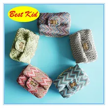BestKid сумки! В полоску сумки на плечо для детей Детские небольшой кожаный кошелек малышей Рождественский подарок для маленьких сумки SMT014