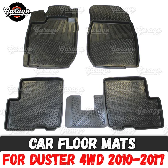 Автомобильные коврики для Renault Duster 2010 2014/2015 2017 резиновые 1 комплект/4 или 2 шт.