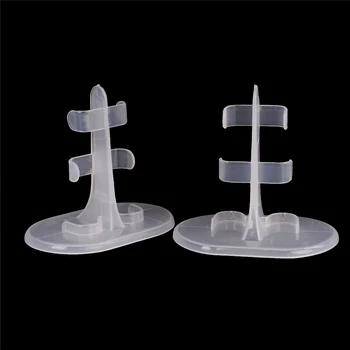 

TOYZHIJIA 10Pcs/lot Doll Stand Display Holder For Barbie Dolls,doll accessories doll support leg holders Transparent