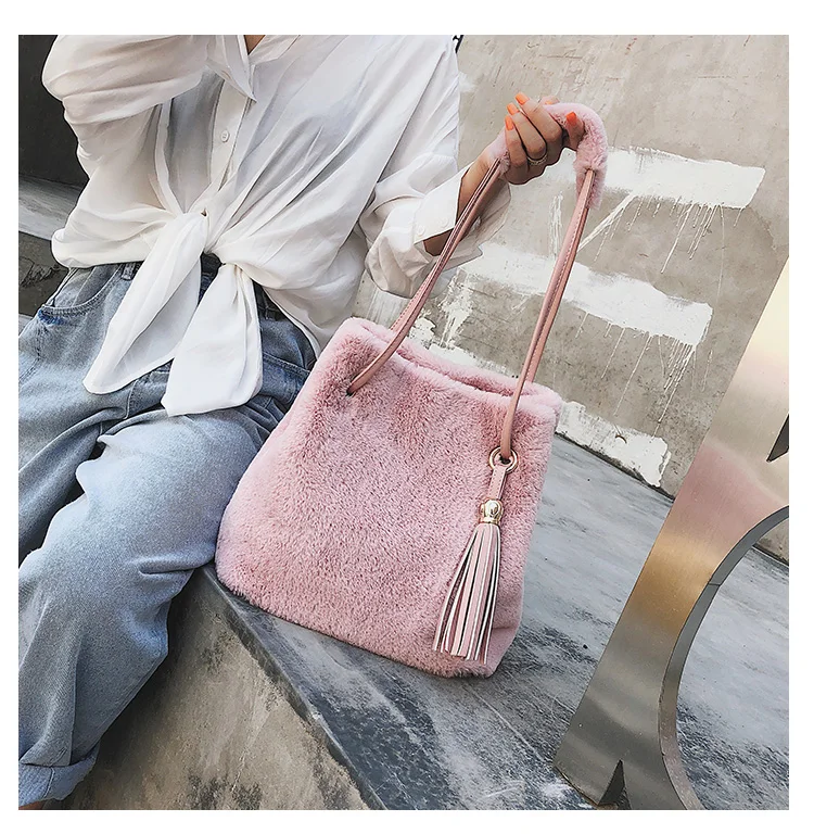 JANESPRI 2018 Fashion Women Tassels Handbag Velour Messenger Bag Autumn Women Shoulder Bags Ladies Party Handbags Female Bolsa (34)