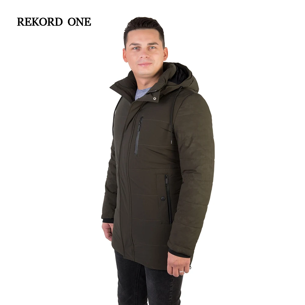 REKORD ONE Новинка 2019 Парка мужская зимняя. Зимняя куртка. Одежда из хлопка