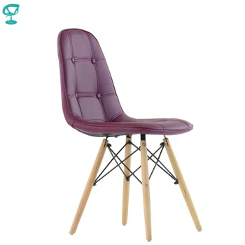 

95629 Barneo N-43 Eco-Skin Wood Kitchen Breakfast Interior Stool Bar Chair Kitchen Furniture Purple free shipping in Russia