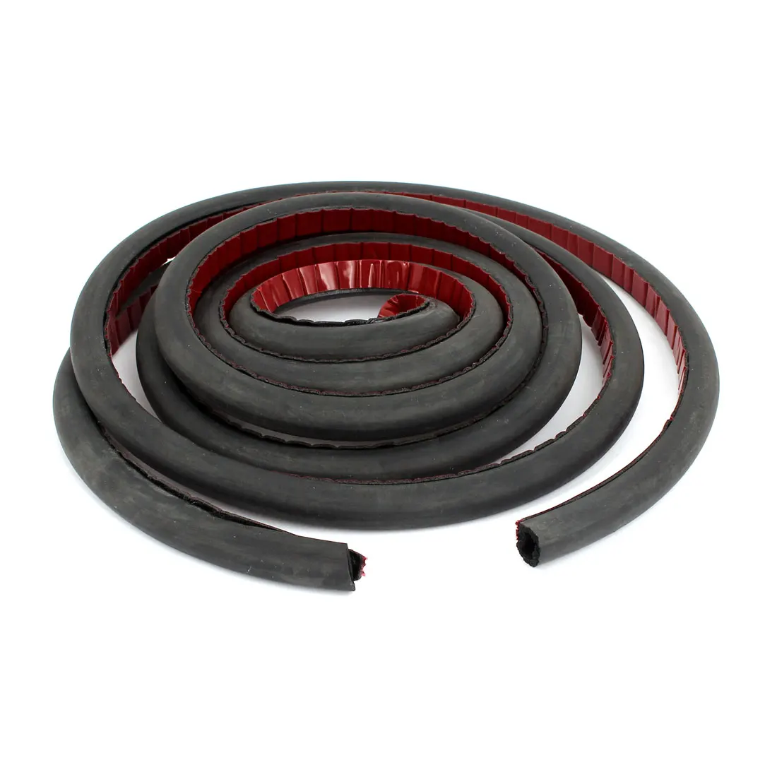 X Autohaux Auto Car Door Window Air Sealed Hollow Black Rubber Adhesive