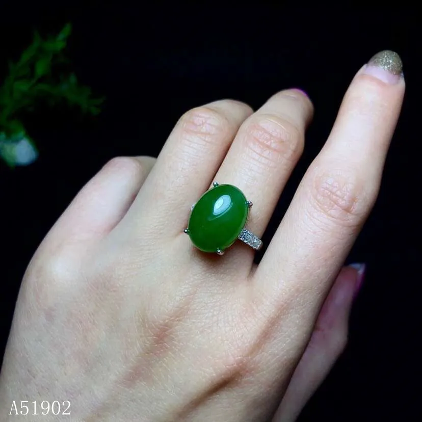 

KJJEAXCMY boutique jewelryar 925 sterling silver inlaid natural jasper gemstone female ring support inspection