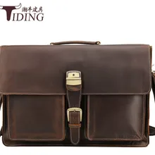 Мужские портфели коровья кожа 1" Бизнес ноутбук дорожные сумки большой емкости большие сумки