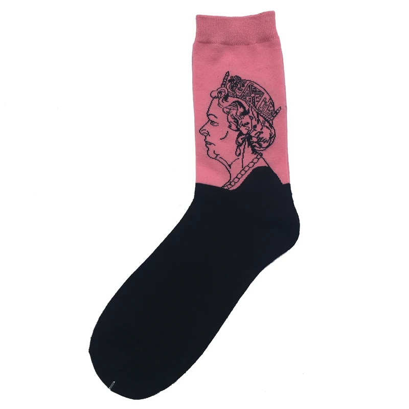Модные носки новые носки мужские носки из чистого хлопка персонализированные носки без пятки с изображением персонажей Размер 39-44 без подарочной коробки