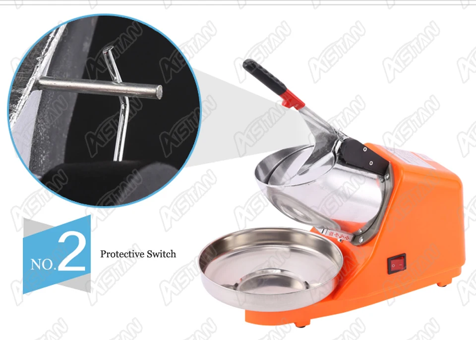 HD109 Bar Mini Ice Shaver Ice Crusher Machine Electric Free Shipping