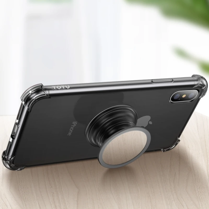 Чехол TOTUDESIGN из ТПУ для iPhone X XS Max XR с магнитным держателем|Чехлы-накладки| |