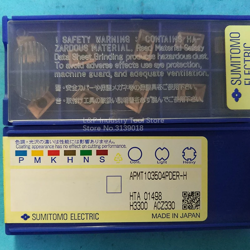 Новый оригинальный Sumitomo хорошее качество APMT103504PDER H ACZ330 карбидные вставки APMT 103504