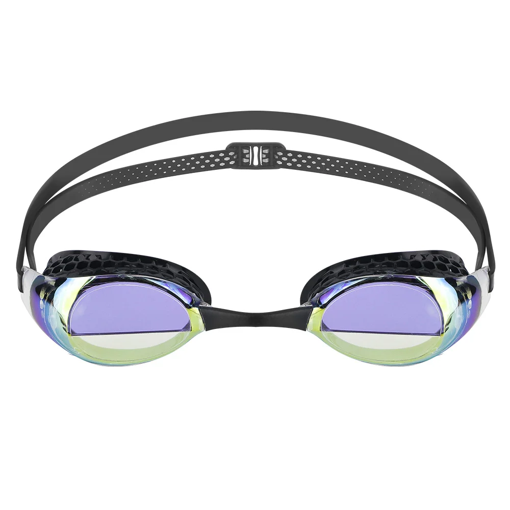 LANE4 icompy профессиональные плавательные очки Анти-туман УФ-защита Водонепроницаемый для взрослых мужчин женщин#95210 очки - Цвет: gold