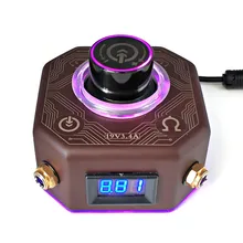 Профессиональный светодиодный источник питания для татуажа, источник питания 3A, магнитный светильник с индикатором