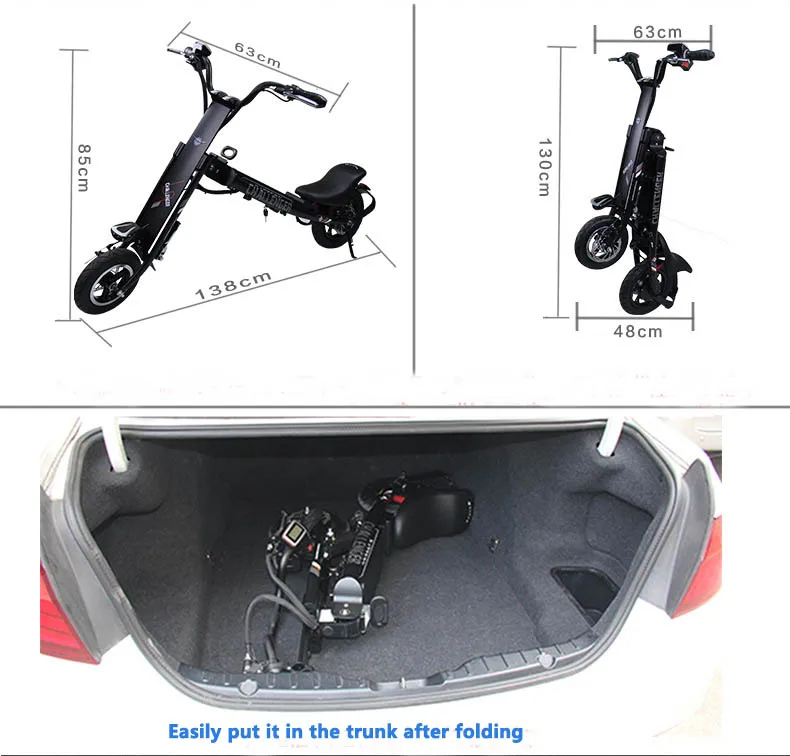 Perfect Electric motorcycle/ electric vehicle/Foldable electric vehicle/Electric bicycle/lithium battery/Easy to carry 7