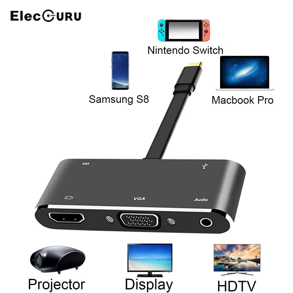 nintendo switch type c adapter