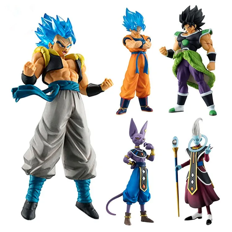 Драконий жемчуг супер HG конечные солдаты Goku Broly Gogeta Beerus Whis Gashapon ПВХ фигурки модель