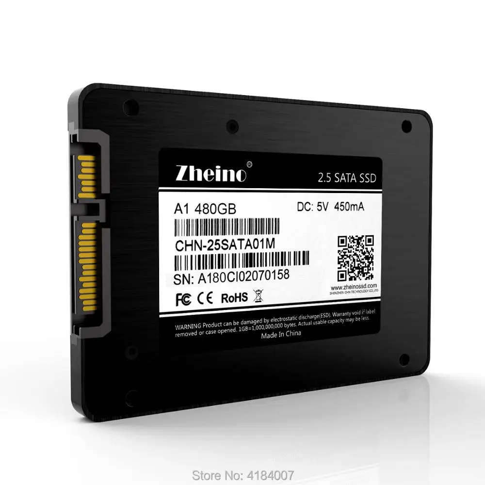 

2.5 Inch SATA3 480GB SSD Hard Dirve Zheino High speed 2D MLC NAND Flash Memory A1-480GB Internal Solid State Disk Drive