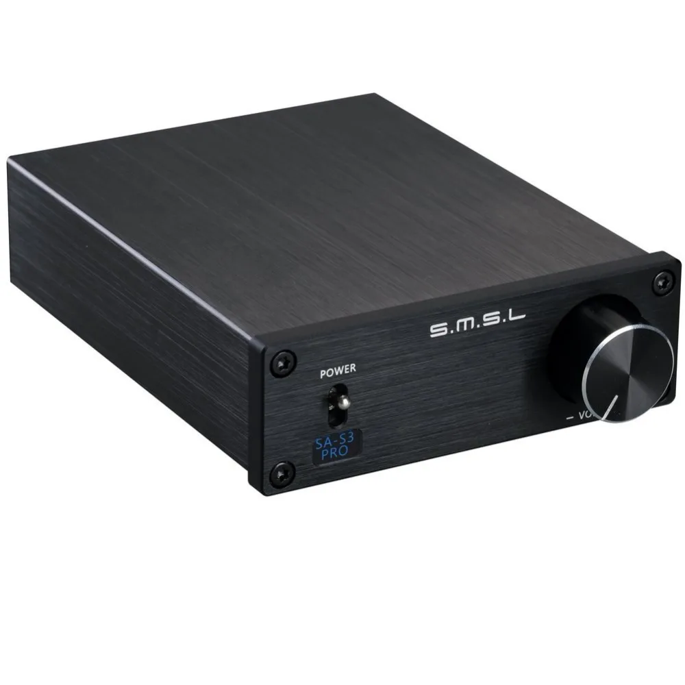 SMSL SA-S3 PRO 30W2 TDA7492PE HIFI Цифровой усилитель+ SMSL 15V4A источник питания(черный