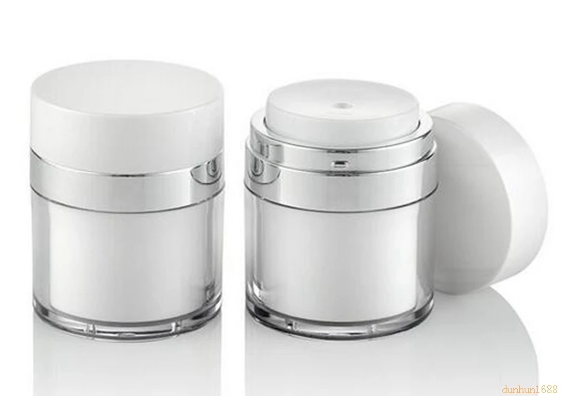 50G Cosmetic Jar,Empty Acrylic Cream Cans,Vacuum Bottle,Press Style