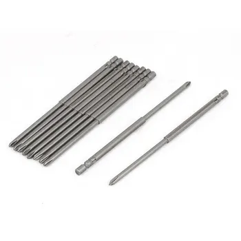 

UXCELL 10Pcs/lot PH1 100mm/4" Length M4 Round Shank M3 Phillips Tip Magnetic Phillips Screwdriver Bit High Quality