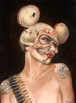 

High quality Oil painting Canvas Reproductions Voodoo-Child by Brian M.Viveros Painting hand painted