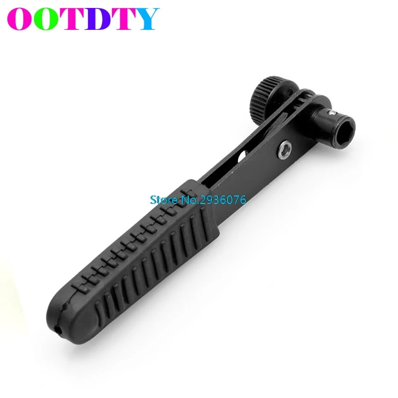 

OOTDTY Mini Rapid Ratchet Wrench 1/4" Screwdriver Rod Quick Socket Wrench Tools Black APR3_10