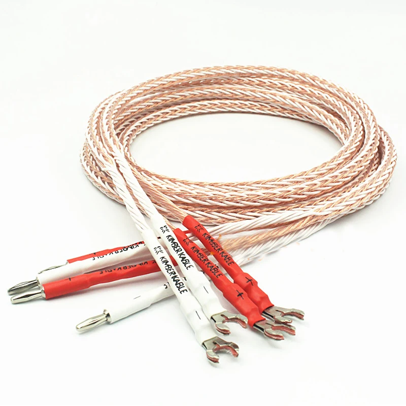 HiFi 8TC 7N OCC Pure copper Speaker cable hifi audio speaker wire