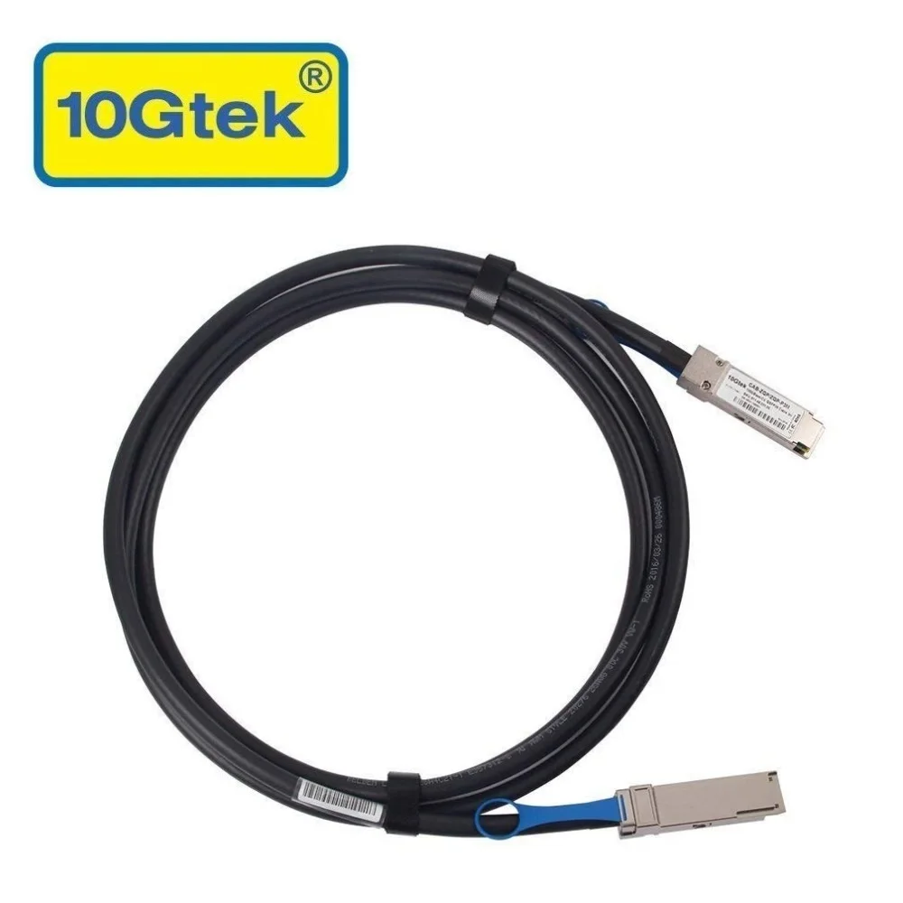 

10Gtek for QSFP-100G-CU3M 3-meter 100Gb/s QSFP28 Direct-attach Passive Copper Cable