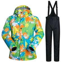 Зимний лыжный костюм для мужчин открытый термальный водонепроницаемый снег сноуборд куртки брюки катание на лыжах и сноуборде комплекты одежды бренды