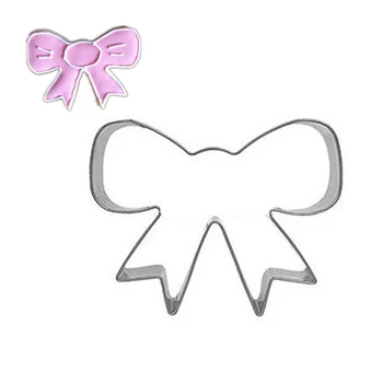 

Bow Cookie Tools Cutter Mould Biscuit Press Icing Set Stamp Mold Stainless Steel Bakeware For Kitchen China Baking Fondant