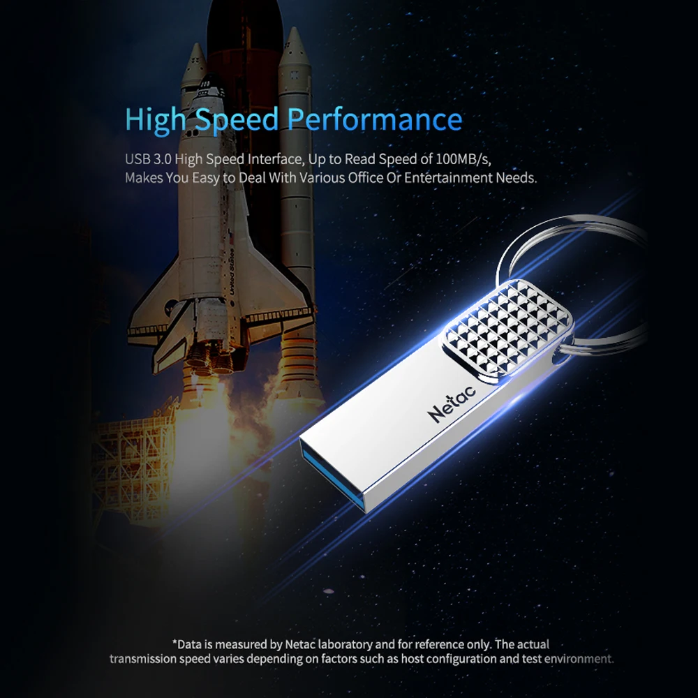 Netac U276 32 Гб USB флеш накопитель 3 0 автомобильная ручка с кольцом для ключей