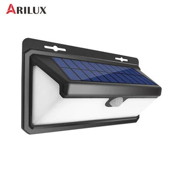 

ARILUX 4.4W 100 LED Solar Lamp Light PIR Motion Sensor Outdoor Waterproof Garden Wall Light Security 3 Modes