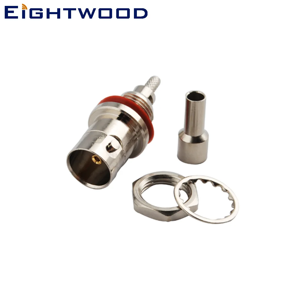 Eightwood 5 шт. 75 Ом BNC обжимной разъем гнездо уплотнительное кольцо РЧ коаксиальный