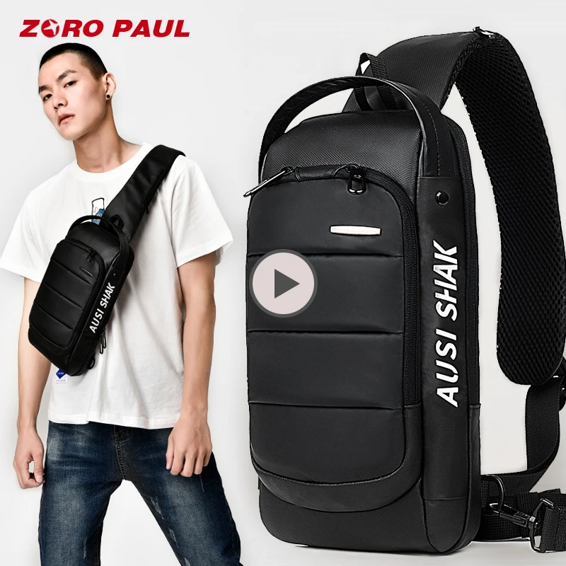 ZORO PAUL Casual Shoulder Crossbody bags for Men Large Capacity Man Travel Chest Bag Pack Anti Theft Messenger Bag Men сумка zoro paul zr1901 3