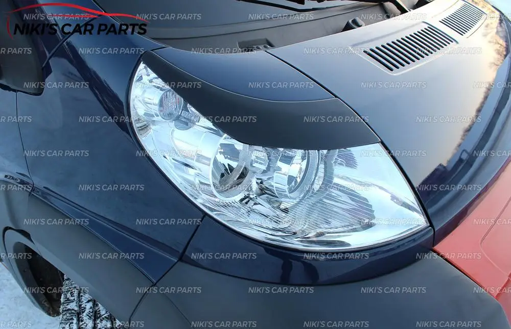 Брови на фары чехол для Citroen Jumper 2006-2013 ABS пластиковые реснички ресницы для украшения автомобиля Стайлинг тюнинг