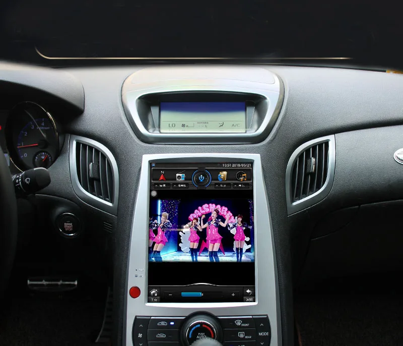 Cheap 10.1inch Android 6.0 Car Radio GPS Head Unit For Hyundai Rohens Genesis Coupe 2008-2014 Navigation 1