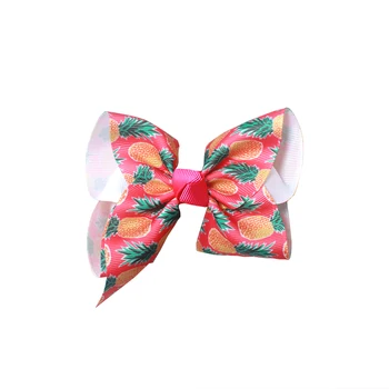 

10pcs 4" Solid Ribbon fruit hair Bowsair clips Hair Bow Alligator Clip For Little Girls Hair Accessories Boutique gifts
