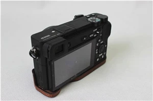 Новинка PU кожа Половина чехол для sony ILCE-A6500 A6500 цифровой a6500 Камера коричневый/черный/Кофе