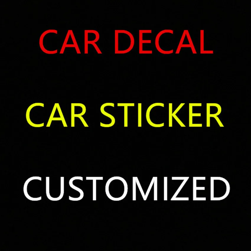 

OEM Personal Customized text pictures AD Car window body logo advertising advertisement Sticker Custom Decal wholesale