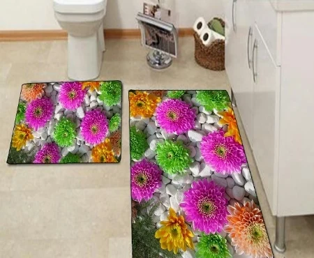 Коврик из микрофибры для ванной 90x60 см 50x60 см|Коврики ванной| |