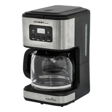 Кофеварка FIRST FA-5459-4 Grey(Мощность 900 Вт, емкость 1.2 л, капельная, индикатор уровня воды, cъемный фильтр, LCD-дисплей, система подогрева
