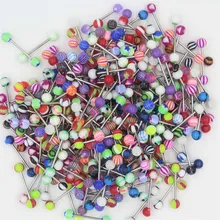 30 шт хирургическая нержавеющая сталь бровь нос губы Пленница шарик кольцо язык пирсинг для пупка серьги, Надеваемые На ушной хрящ ювелирные изделия для тела Прямая поставка