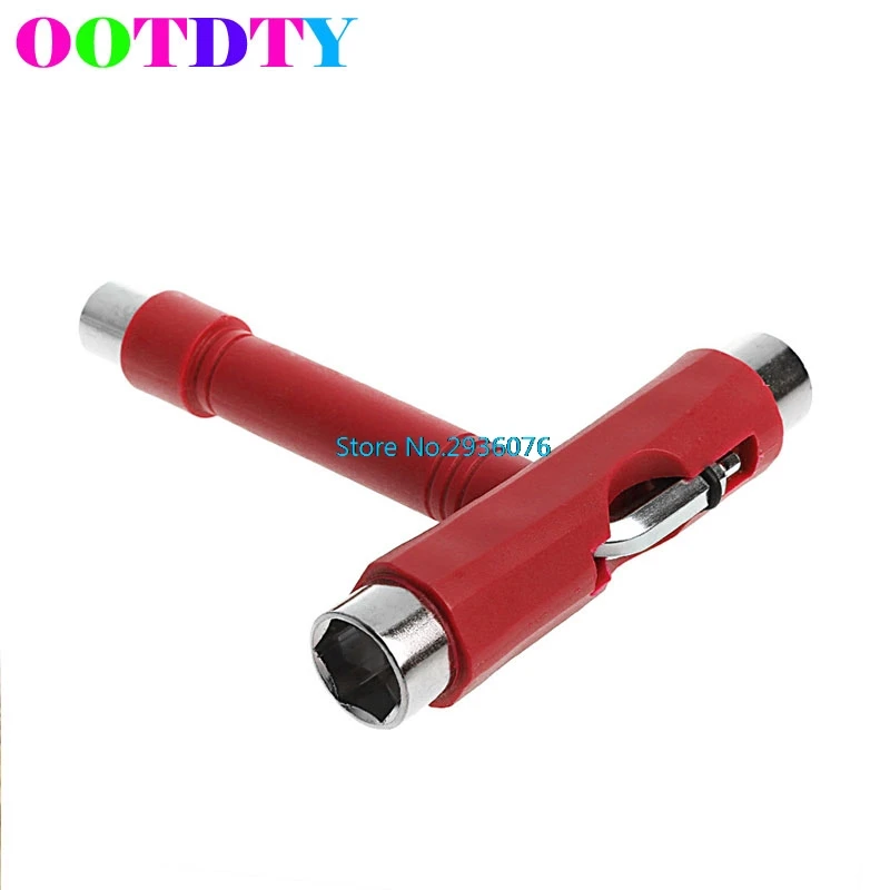 

OOTDTY Roller Skate wrench Skateboard T Shape Tool Universal Multi-Function Key MY27_20