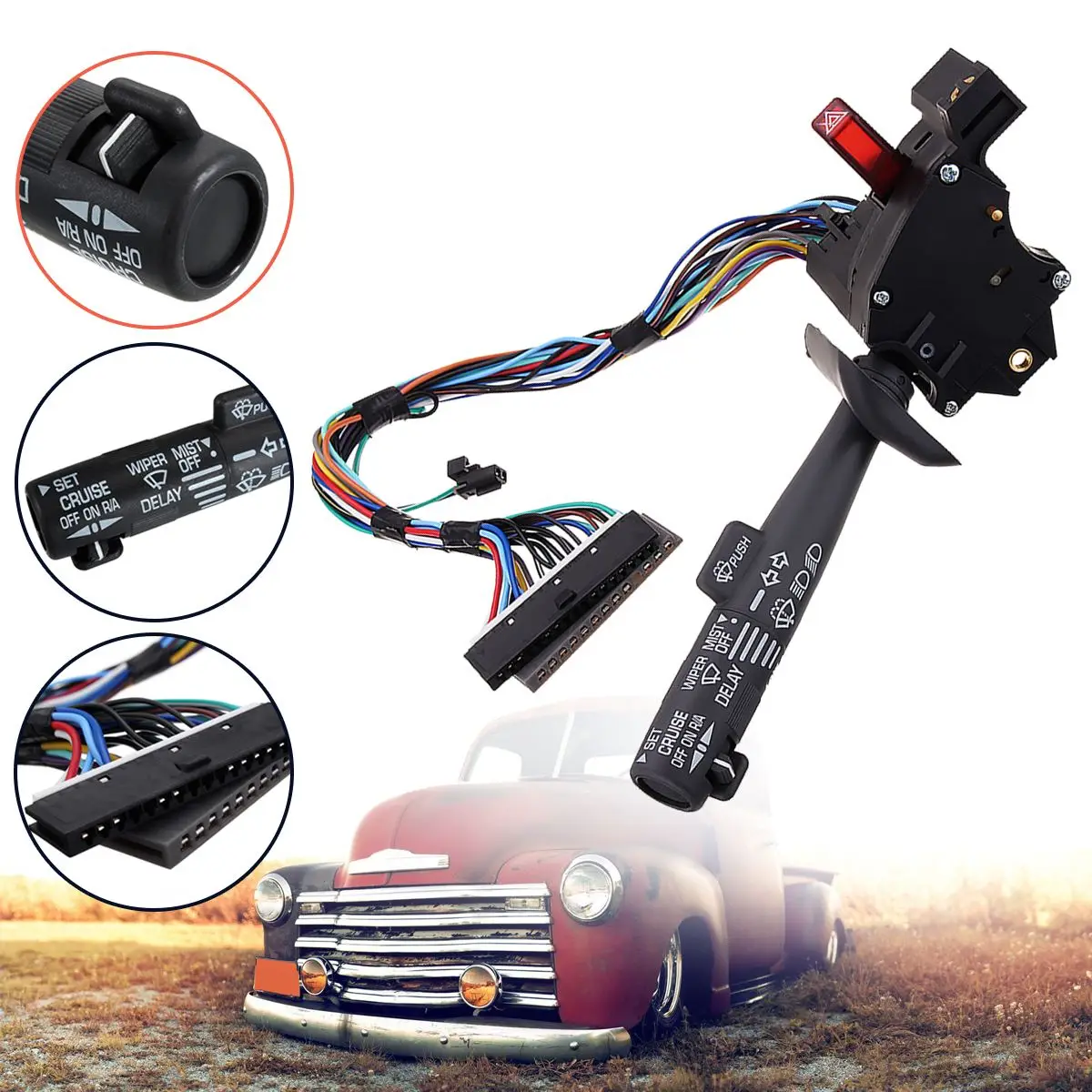 

Turn Signal Cruise Control Windshield Wiper Arm Lever Switch For Chevy For GMC For Oldsmobile Isuzu 26083635 629-00309 DS-933