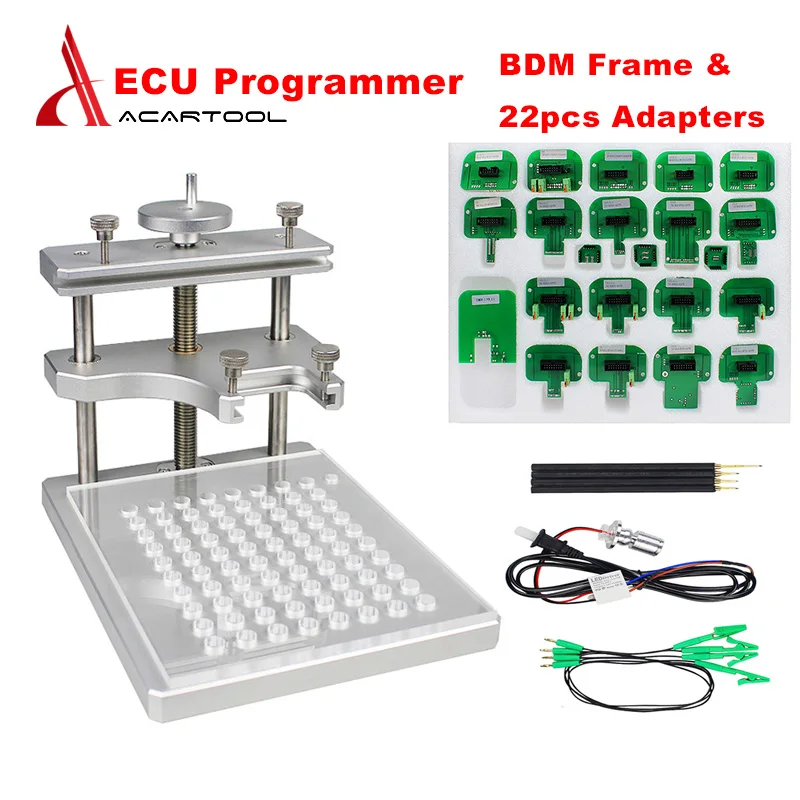 

Top Selling BDM Frame with Probe Adapters for KTAG KESS KTM BDM Dimsport Full Set 22PCS Adapter Aluminum Alloy LED BDM Frame