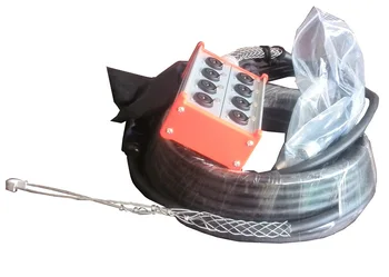 

High quality Pro Audio 8 channel - 30ft (10m) 6.35 stereo plug Snake Cable -Box