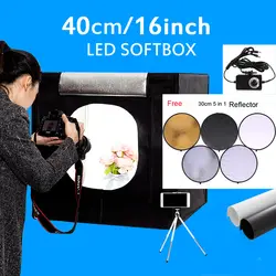 40 Х 40 Х 40 СМ Фотография Softbox Затемнения Свет Палатка Фотография Фотография Box Kit Мини Настольный Съемки Света коробка