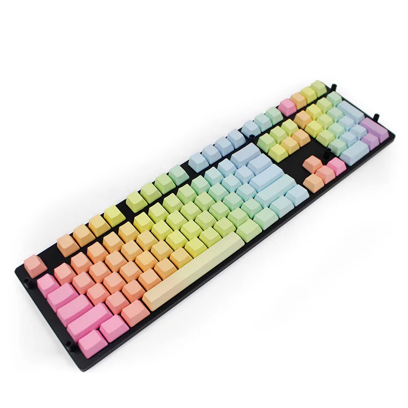 108 keys thick pbt blank key caps oem profile rainbow 1976 mixed color keycaps gamer for - Blank Rainbow To Color 108 keys thick pbt blank key caps oem profile rainbow 1976 mixed color keycaps gamer for - Blank Rainbow To Color