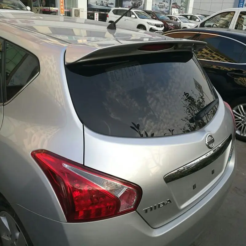 

For Nissan Tiida Spoiler High Quality ABS Material Car Rear Wing Primer Color Rear Spoiler For Nissan Tiida Spoiler 2011-2015
