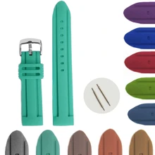 22 мм 18 шт./компл. черный, желтый, зеленый, красный, фиолетовый силиконовый ремешок силиконовая форма-украшение для торта женские мужские часы ремешок WB1072