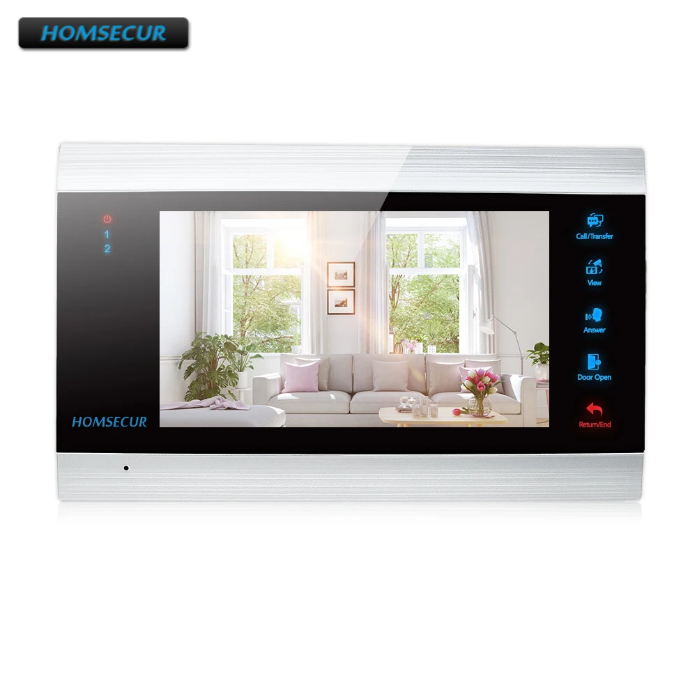 HOMSECUR 7 &quotAHD Snapshot &amp Recording Monitor BM705HD B для HDK AHD серии видео и аудио домофона|Комнатный